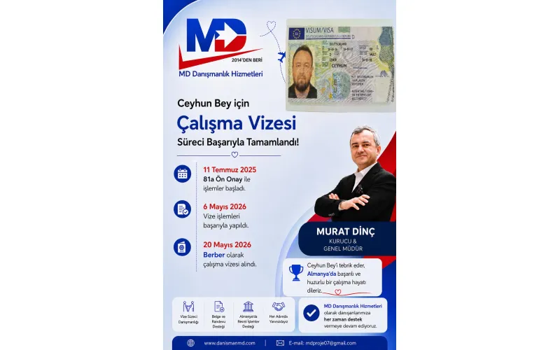Almanya da Diploma Denklik ve Vize İşlemleri - MD Danışmanlık Hizmetleri Antalya