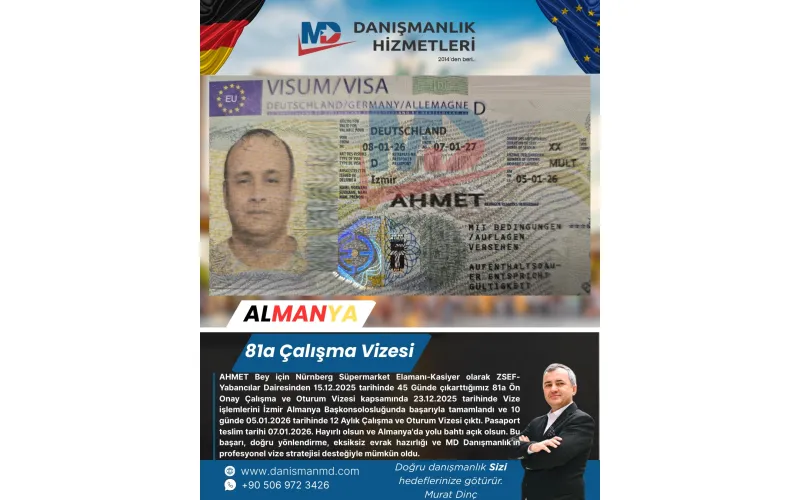 Almanya da Diploma Denklik ve Vize İşlemleri - MD Danışmanlık Hizmetleri Antalya