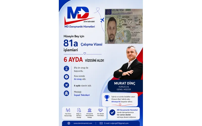 Almanya da Diploma Denklik ve Vize İşlemleri - MD Danışmanlık Hizmetleri Antalya