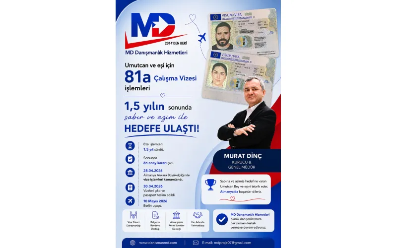 Almanya da Diploma Denklik ve Vize İşlemleri - MD Danışmanlık Hizmetleri Antalya