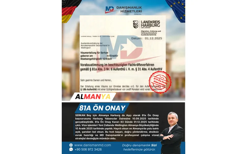 Almanya da Diploma Denklik ve Vize İşlemleri - MD Danışmanlık Hizmetleri Antalya