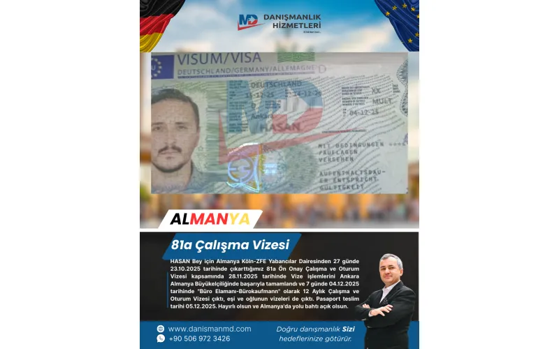 Almanya da Diploma Denklik ve Vize İşlemleri - MD Danışmanlık Hizmetleri Antalya