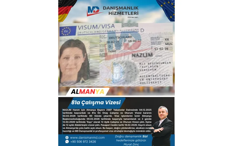 Almanya da Diploma Denklik ve Vize İşlemleri - MD Danışmanlık Hizmetleri Antalya